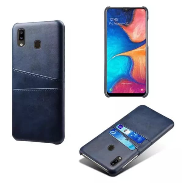 Samsung A40 skal fodral skydd skinn kort visa mastercard