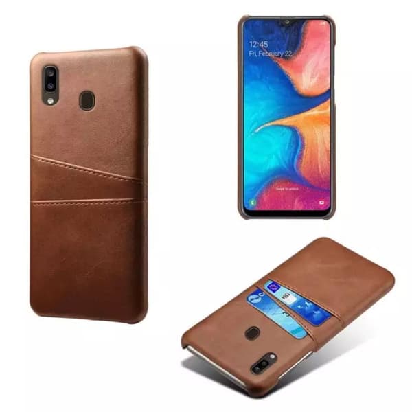 Samsung A40 skal fodral skydd skinn kort visa mastercard