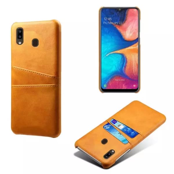 Samsung A40 skal fodral skydd skinn kort visa mastercard