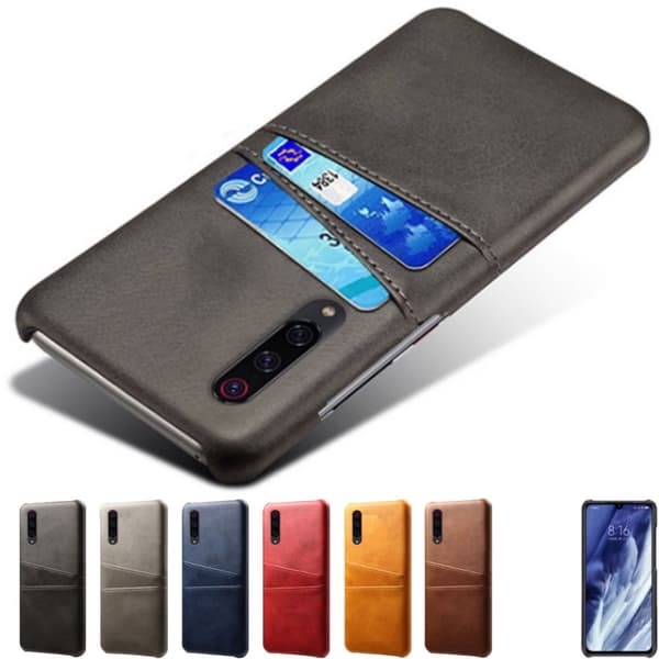 Samsung Galaxy A50 skal fodral skydd skinn kort visa amex
