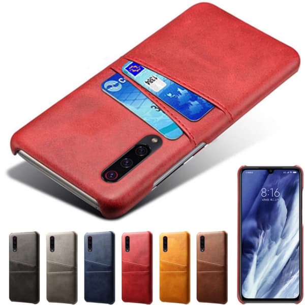 Samsung Galaxy A50 skal fodral skydd skinn kort visa amex