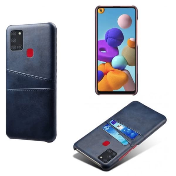 Samsung Galaxy A21s skal fodral skydd skinn kort visa amex
