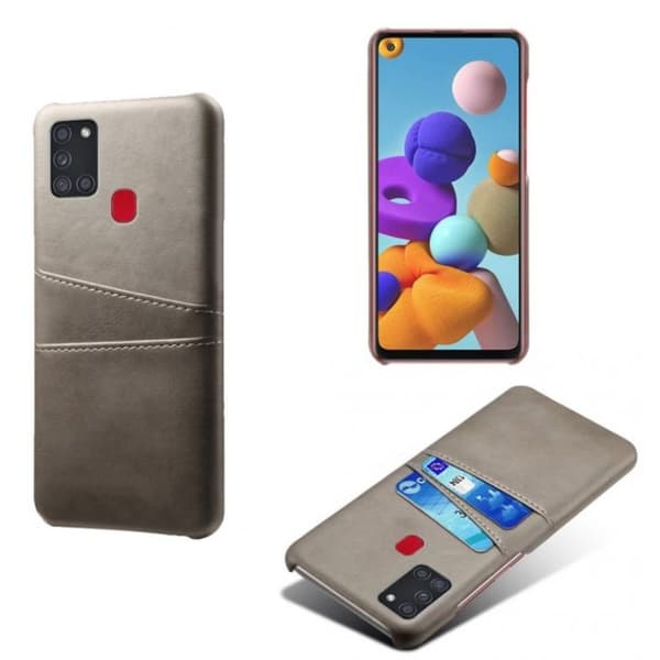 Samsung Galaxy A21s skal fodral skydd skinn kort visa amex