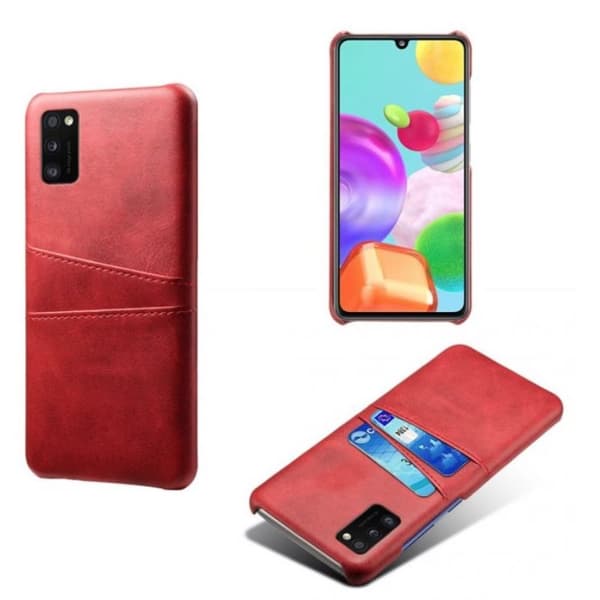 Samsung Galaxy A41 skal fodral skydd skinn kort visa amex