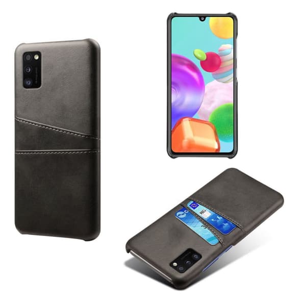 Samsung Galaxy A41 skal fodral skydd skinn kort visa amex