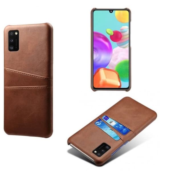 Samsung Galaxy A41 skal fodral skydd skinn kort visa amex