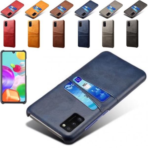 Samsung Galaxy A41 skal fodral skydd skinn kort visa amex