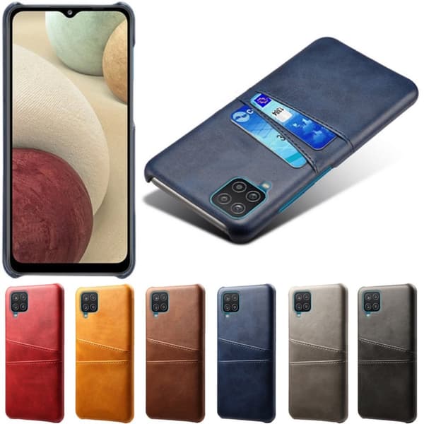 Samsung Galaxy A42 skal fodral skydd skinn kort visa amex