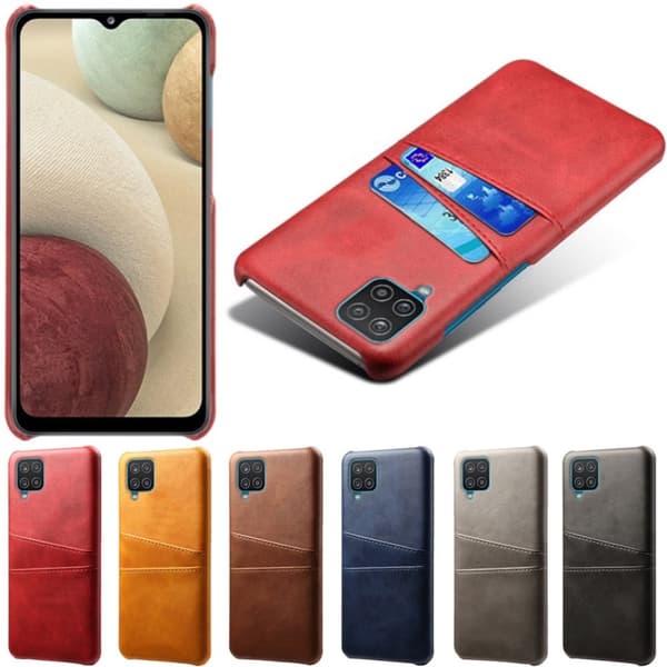 Samsung Galaxy A42 skal fodral skydd skinn kort visa amex
