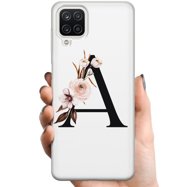 Samsung Galaxy A12 TPU Matkapuhelimen kuori Kirjaimet