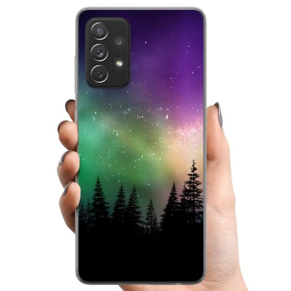 Samsung Galaxy A52 5G TPU Matkapuhelimen kuori Revontulet