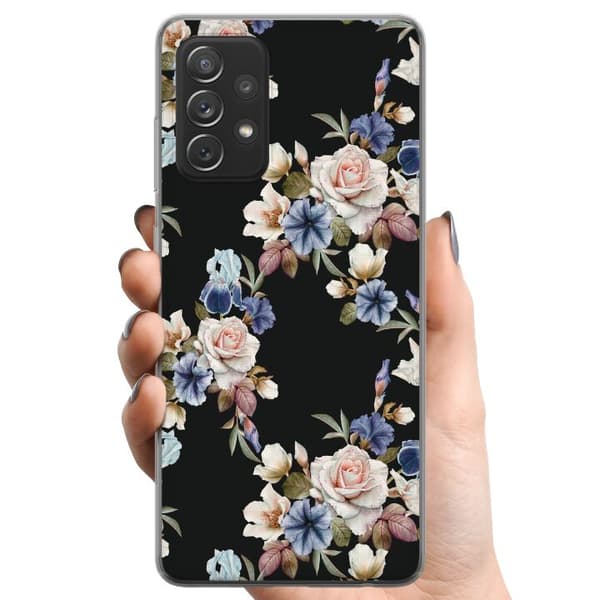 Samsung Galaxy A52 5G TPU Mobilcover Blomstret