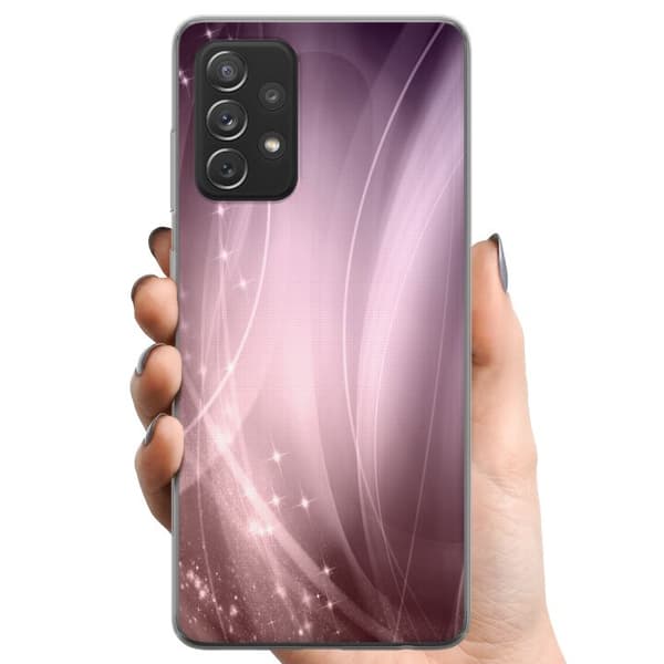 Samsung Galaxy A52 5G TPU Matkapuhelimen kuori Vaaleanpunainen