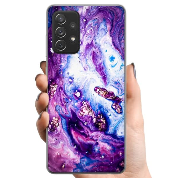 Samsung Galaxy A52 5G TPU Mobilskal Lila