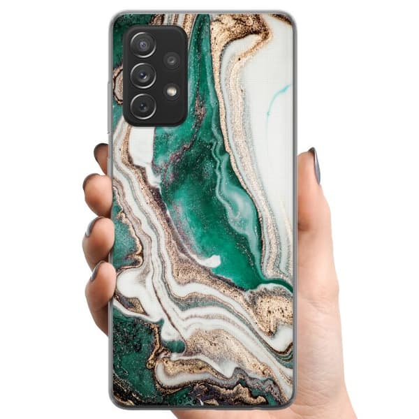 Samsung Galaxy A52 5G TPU Mobilcover Grøn