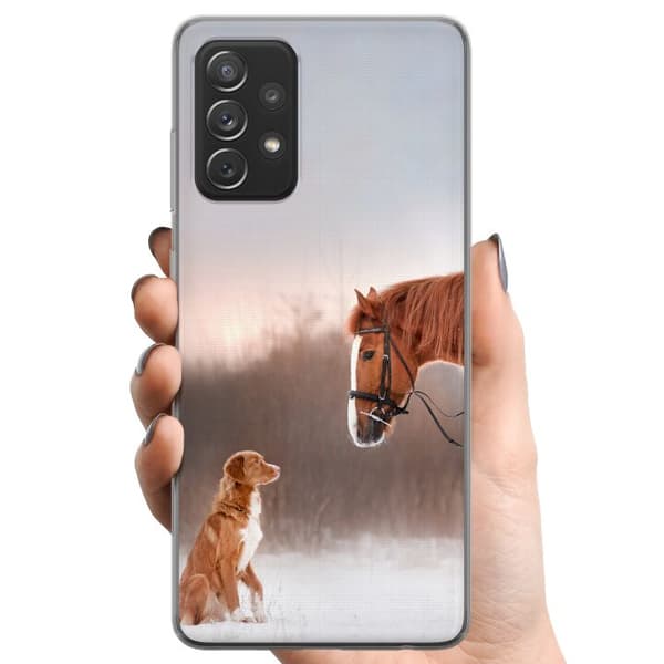 Samsung Galaxy A52 5G TPU Mobilskal Häst & Hund