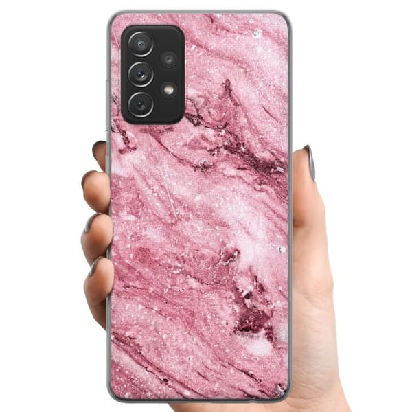 Samsung Galaxy A52 5G TPU Matkapuhelimen kuori pinkki