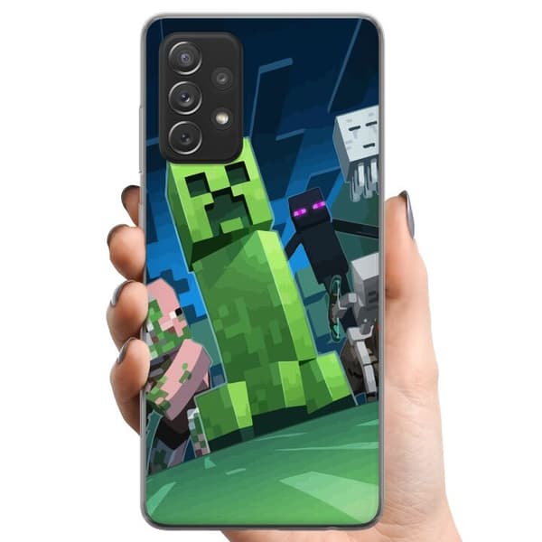 Samsung Galaxy A52 5G TPU Mobilcover MineCraft