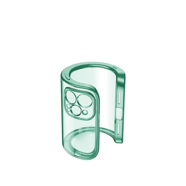 iPhone 12/12 Pro Tunn Transparent Ram Skal Hög kvalité - Grön