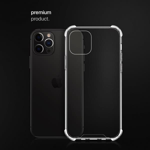Shockproof Skal för iPhone 12/12 Pro Hög kvalité - Transparent