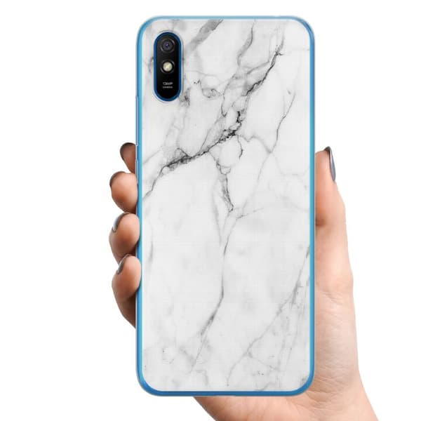 Xiaomi Redmi 9A TPU Mobilcover Marmor