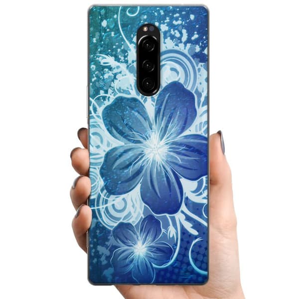 Sony Xperia 1 TPU Mobildeksel Blomster