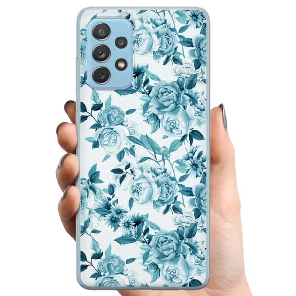 Samsung Galaxy A72 5G TPU Matkapuhelimen kuori Kukat