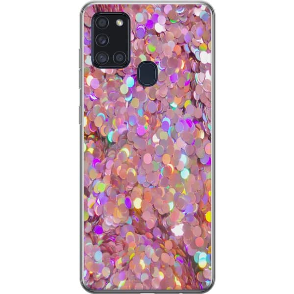 Samsung Galaxy A21s Kuori / Matkapuhelimen kuori - Kimalteleva