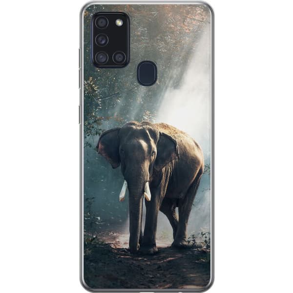 Samsung Galaxy A21s Cover / Mobilcover - Elefant