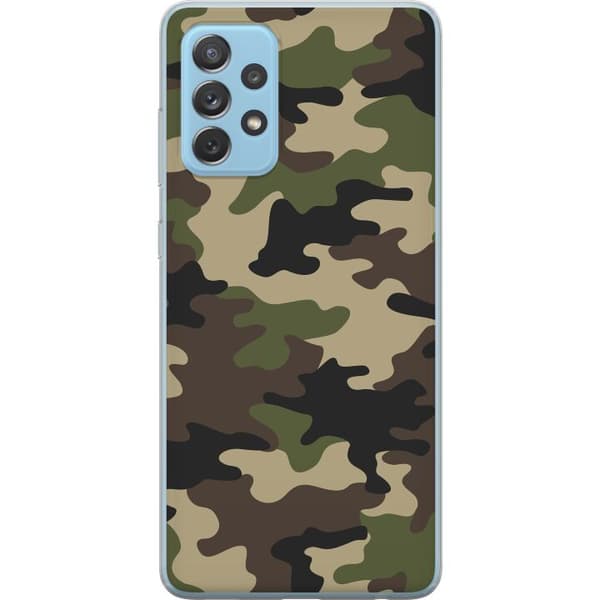 Samsung Galaxy A52 5G Cover / Mobilcover - Skov camo