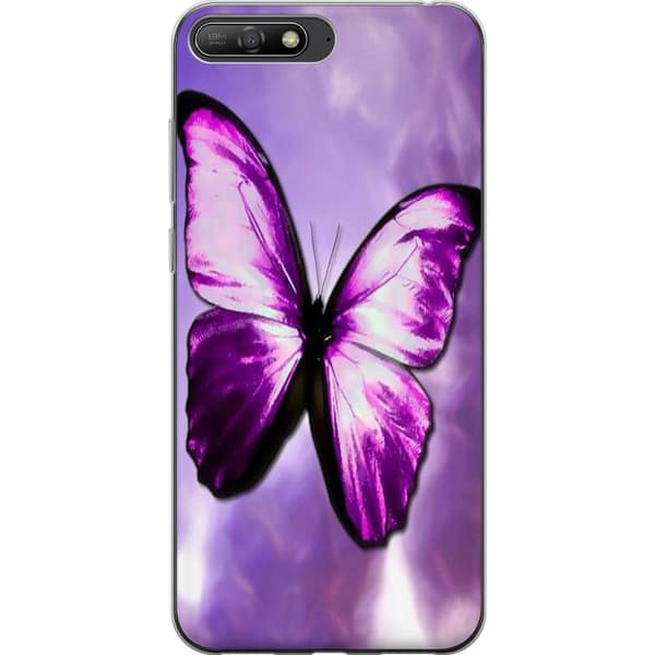 Huawei Y6 (2018) Cover / Mobilcover - Fjærilt