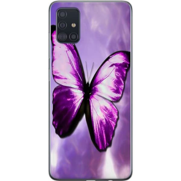 Samsung Galaxy A51 Cover / Mobilcover - Fjærilt