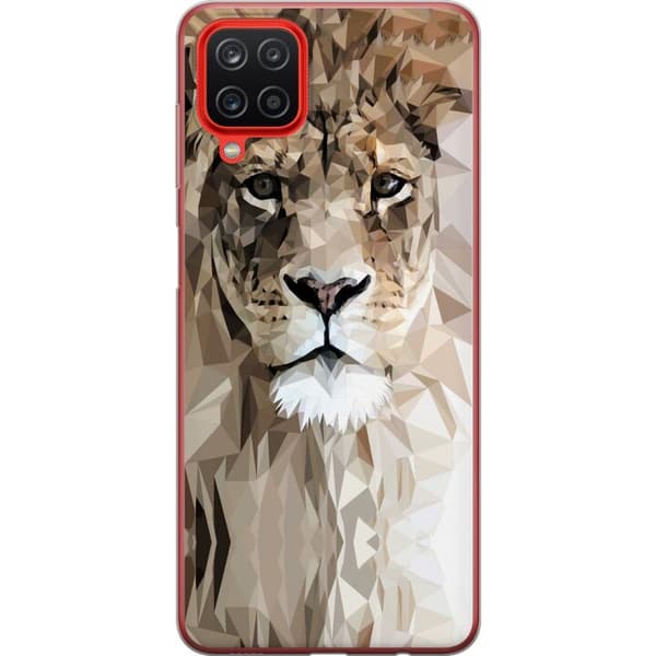 Samsung Galaxy A12 Cover / Mobilcover - Løve
