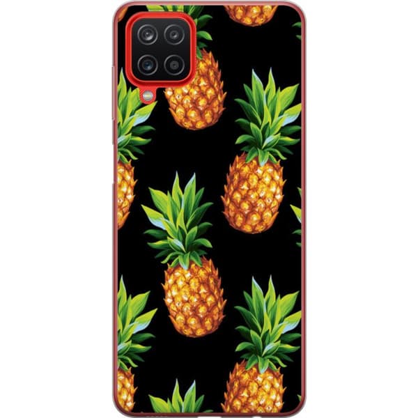 Samsung Galaxy A12 Cover / Mobilcover - Ananas