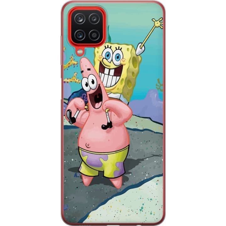 Samsung Galaxy A12 Skal / Mobilskal - SpongeBob Fyrkant