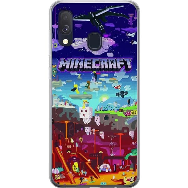 Samsung Galaxy A40 Skal / Mobilskal - MineCraft