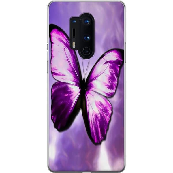 OnePlus 8 Pro Deksel / Mobildeksel - Sommerfugl