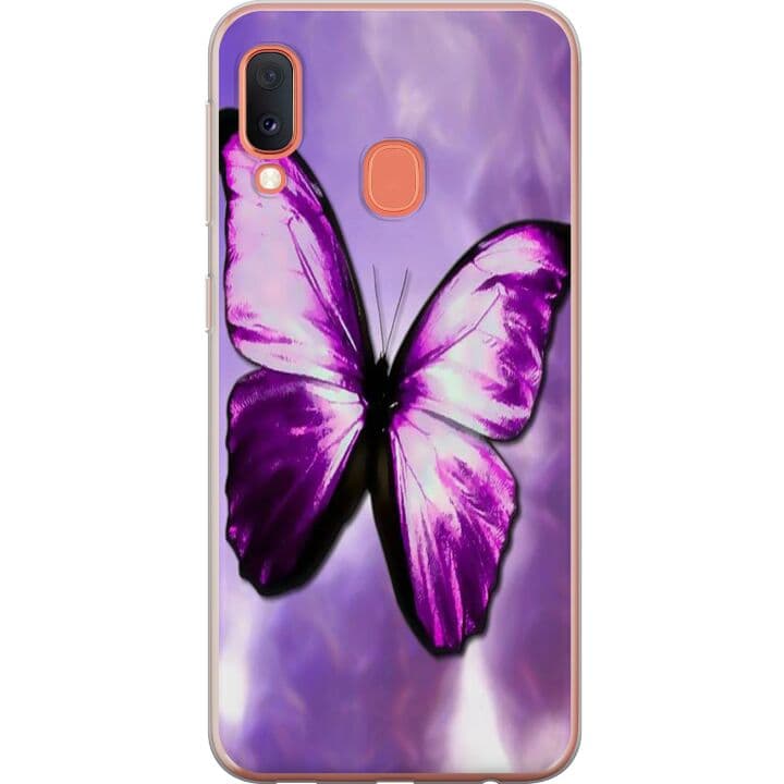 Samsung Galaxy A20e Skal / Mobilskal - Fjäril