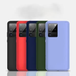 Samsung Galaxy S20 Ultra Skal - Silikon Mikrofiber Blå Blå