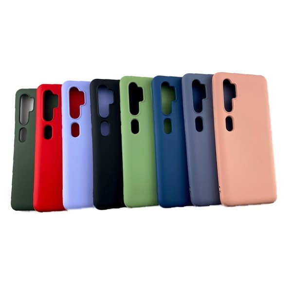 Xiaomi Mi Note 10 - Silikonikuori mikrokuituinen kuori
