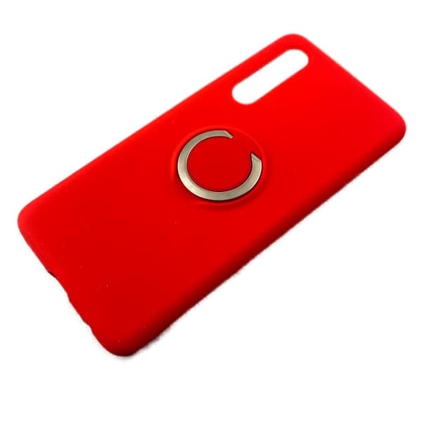 Huawei P30 silikon mikrofiber skal - Ringhållare