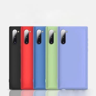 Samsung Galaxy Note 10-skal - mikrofibersilikone