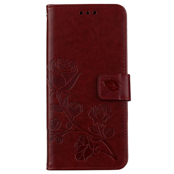Samsung Galaxy S10 Plus Skal - Plånbok Ros Tryck