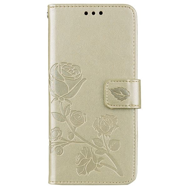 Samsung Galaxy S10 Plus Skal - Plånbok Ros Tryck