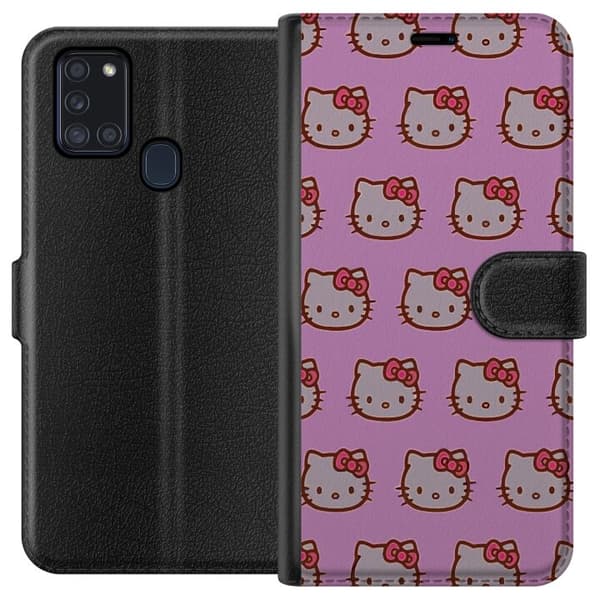 Samsung Galaxy A21s Plånboksfodral Hello Kitty