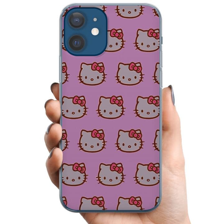 Apple iPhone 12 TPU Mobilskal Hello Kitty