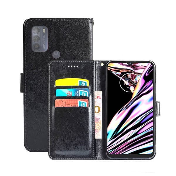 Lompakkokotelo 3-kortti Motorola Moto G50 : väri - musta