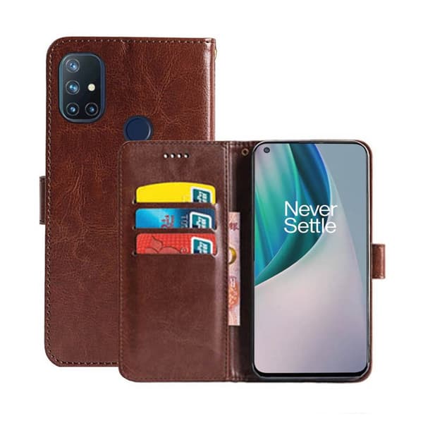 Wallet Cover 3-kort OnePlus Nord N10 : farve - brun