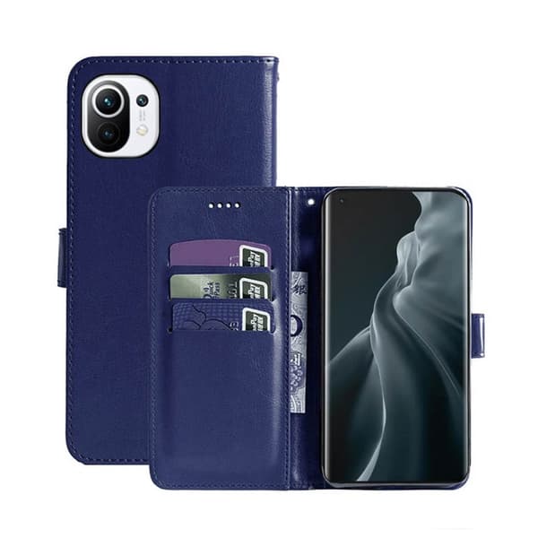 Wallet Cover 3-kort Xiaomi Mi 11 : farve - mørk