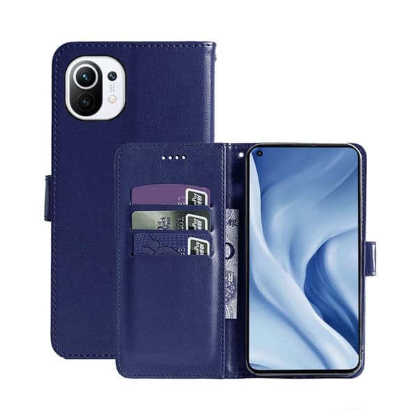 Wallet Cover 3-kort Xiaomi Mi 11 Lite : farve - mørk